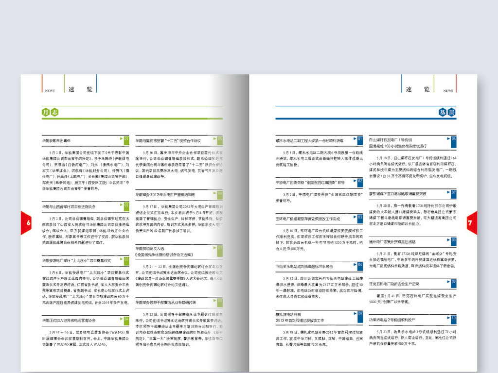 word一页四张图片排版,一页word平铺4张图 原创公司内刊word版面设计图书杂志排版模板