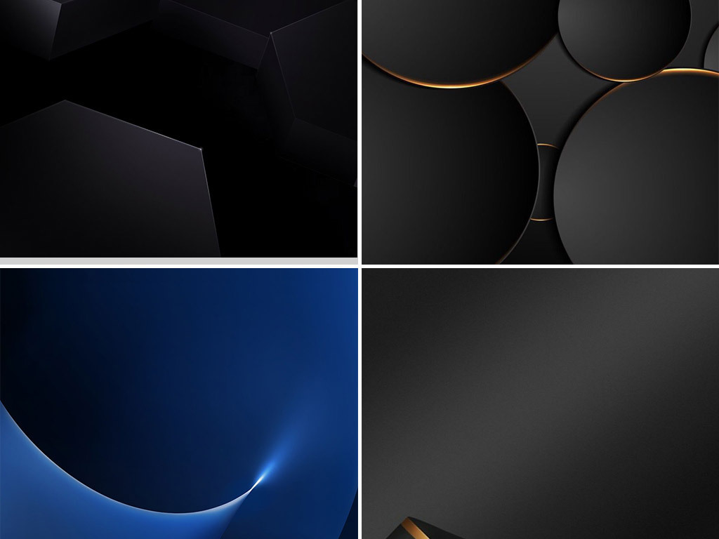 黑色深色大气磨砂质感纹理banner背景