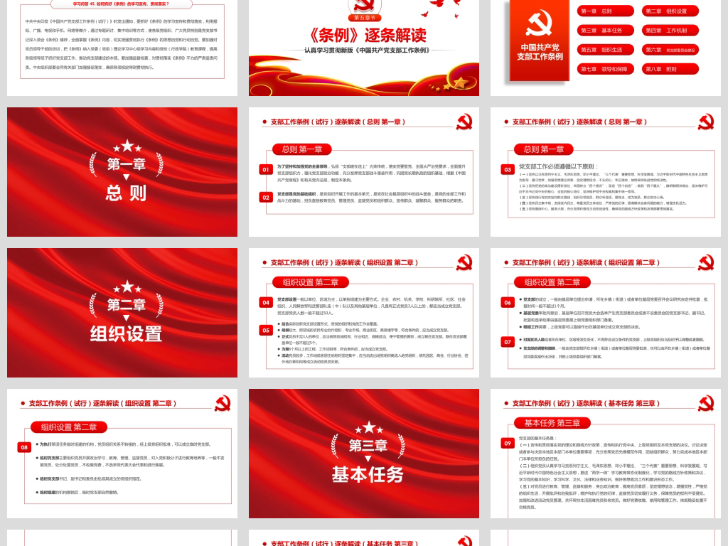 党政中国共产党支部工作条例(试行)学习解读P