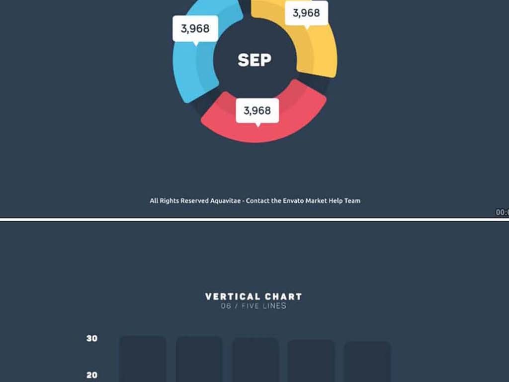 扁平化卡通矢量信息图表数据动画ae模板