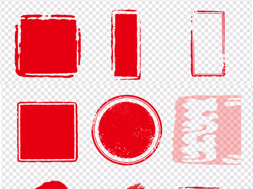 企业公司公章印章合同章高仿印章PSD模板