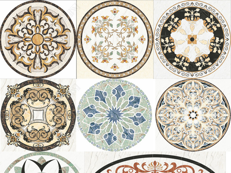 石材瓷砖水刀拼花大理石图案花纹样CAD图库