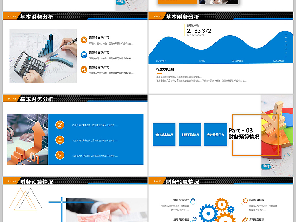 年度财务数据分析报告PPT模板