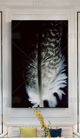 装饰画黑白图文 center