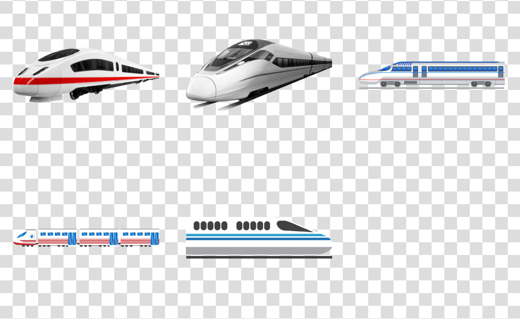 动车高铁卡通手绘火车海报素材PNG背景