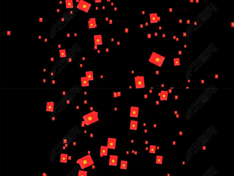 红包雨模板素材_高清MP4格式下载(视频53.25