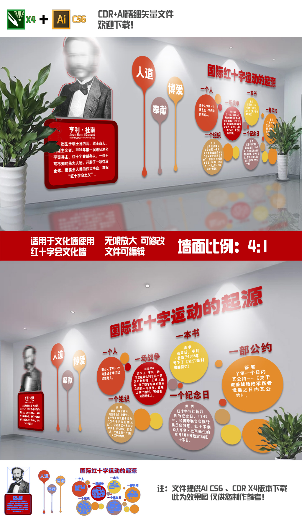 红十字会文化墙