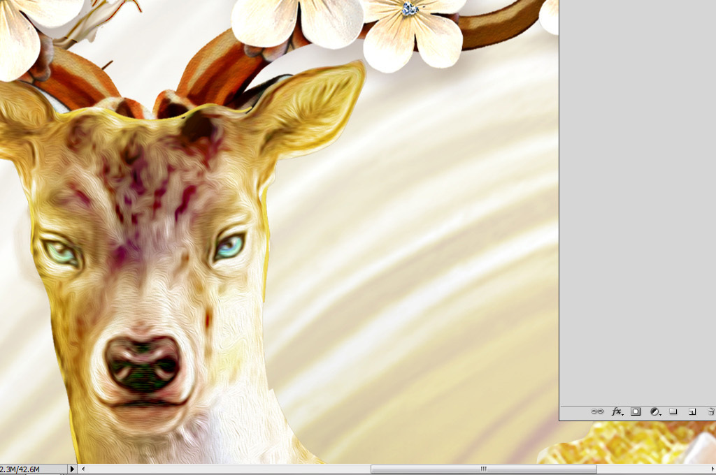 发财鹿家庭鹿浮雕玄关装饰画