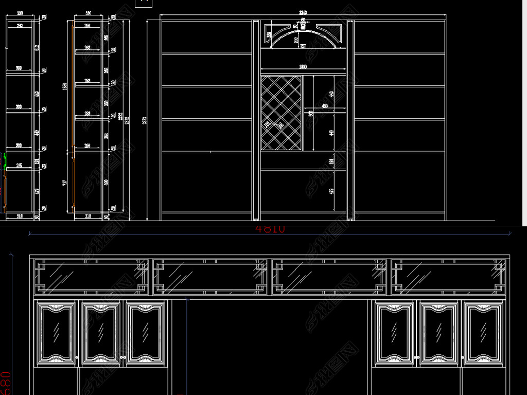 酒柜设计图2019现代 jpg