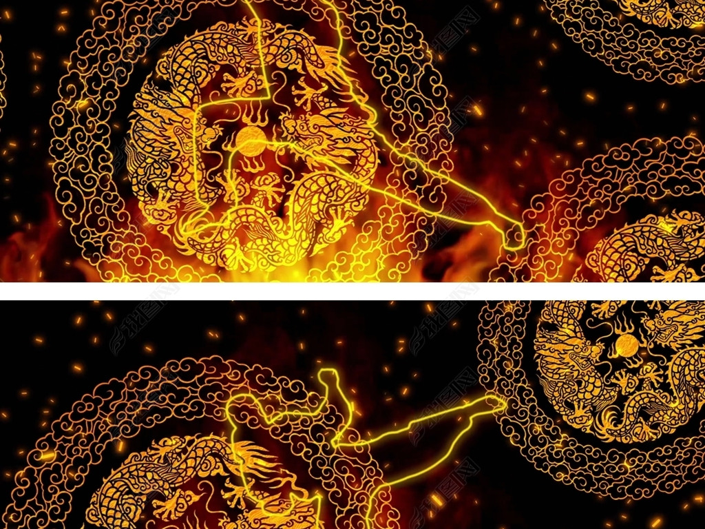 男儿当自强成龙晚会武术演出led背景视频