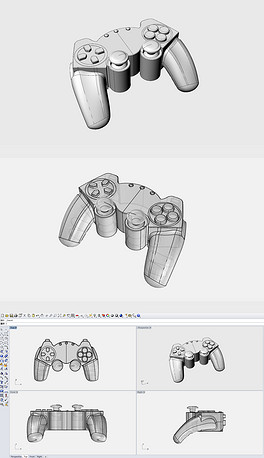 游戏手柄3d模型下载3dm+obj