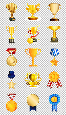 画简单好看的奖杯 230x400a0a0