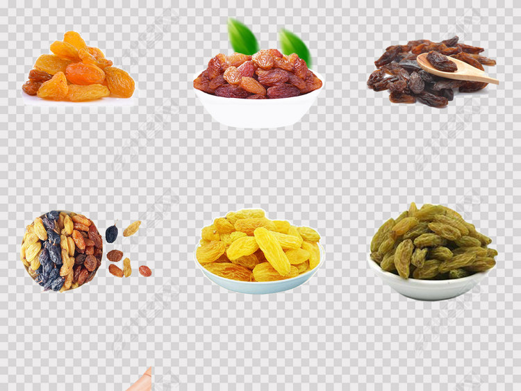 葡萄干休闲食品干货果脯零食海报设计PNG素材