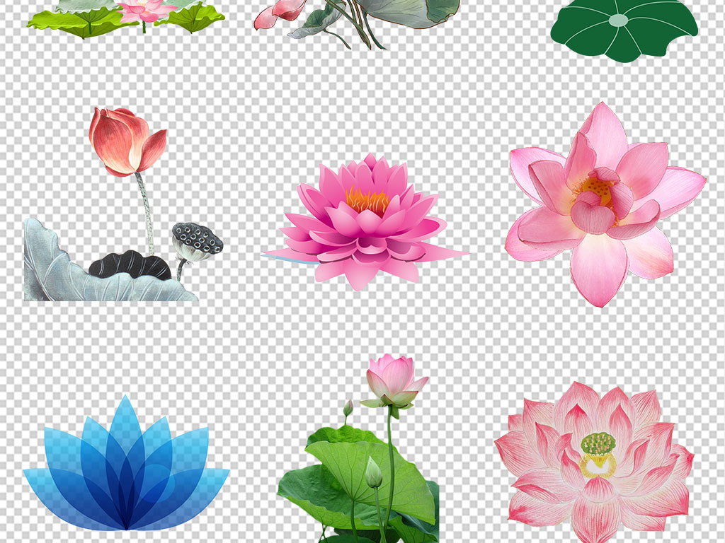 卡通手绘佛教莲花打坐连座海报素材背景图片P