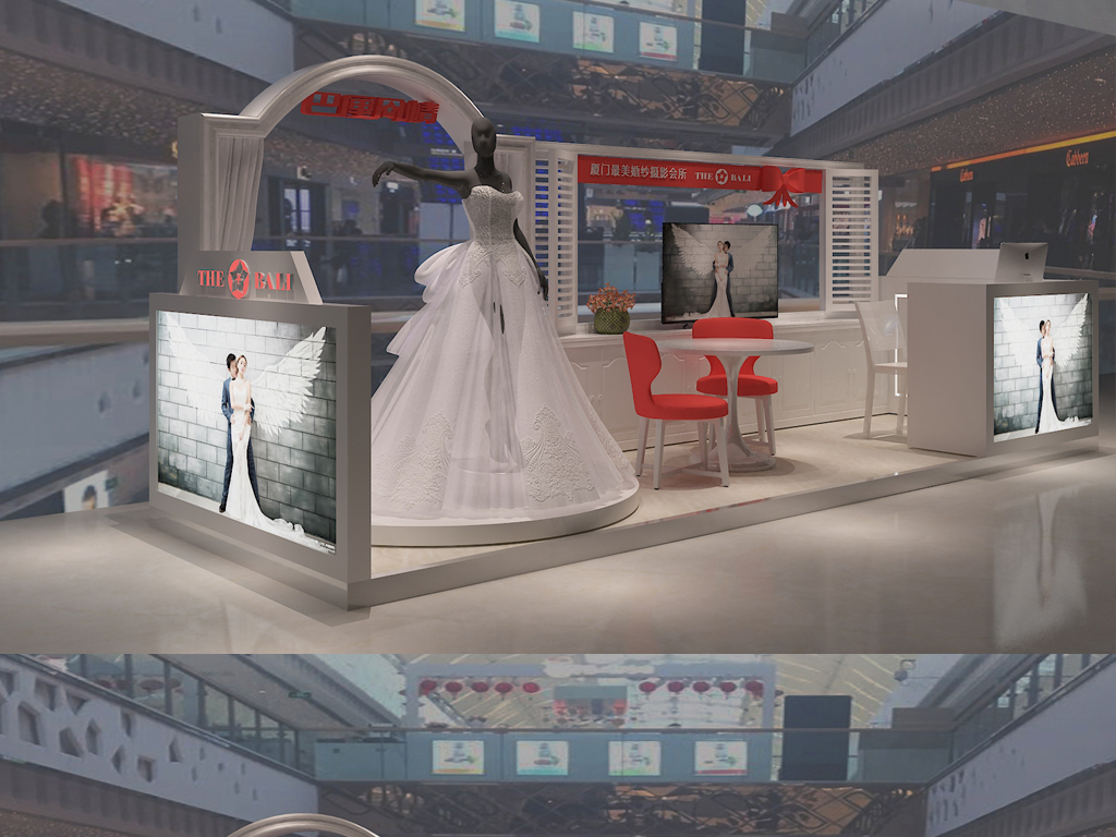 婚纱展位图片_婚纱展位设计平面图