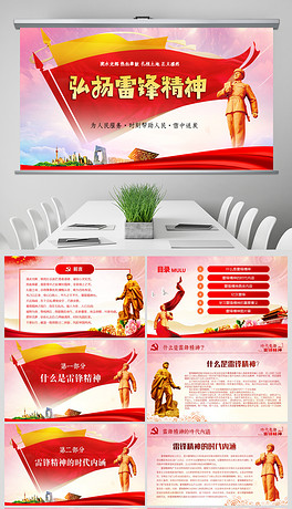 3.5学习雷锋精神纪念日主题班会PPT