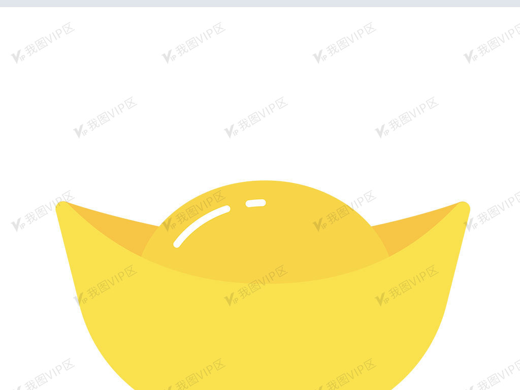 卡通金色银子元宝海报背景免扣png.