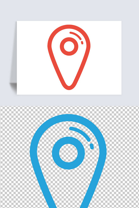 定位图标标志地图位置定位卫星定位png免抠素材