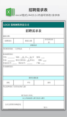 招聘需求表_别人的腰围是A4纸 你的腰围是奥迪A4