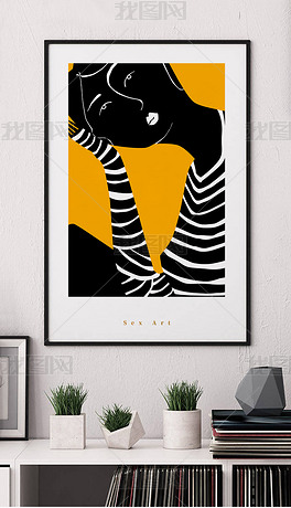 装饰画简单又漂亮图片 center