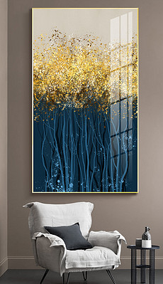 装饰画客厅轻奢手绘 230x399a0a0