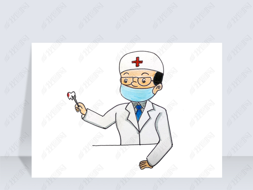 卡通牙医医生png