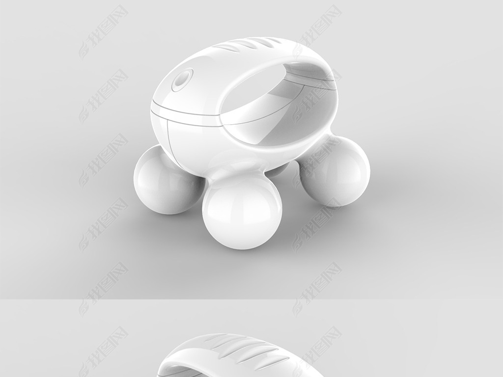 创意按摩器3d模型3dmstpobjksp