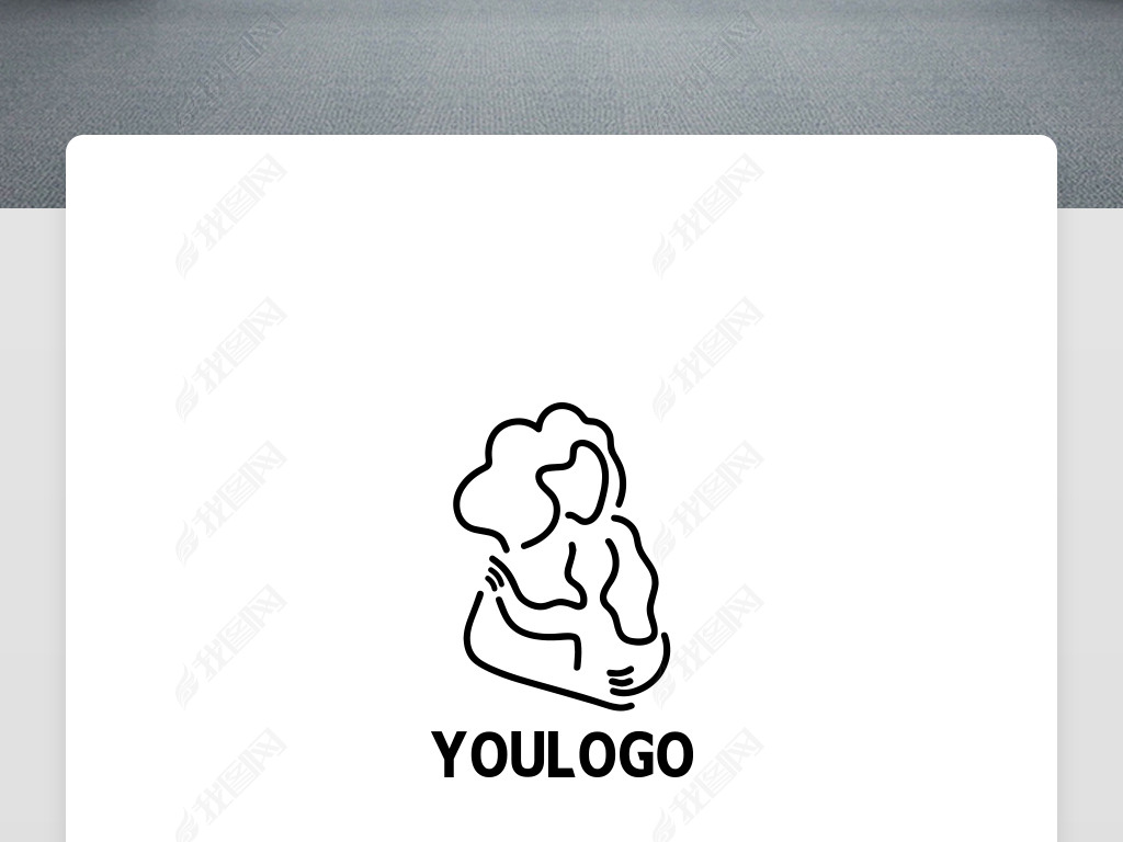 原创母婴用品婴幼儿月子中心logo标志设计版权可商用