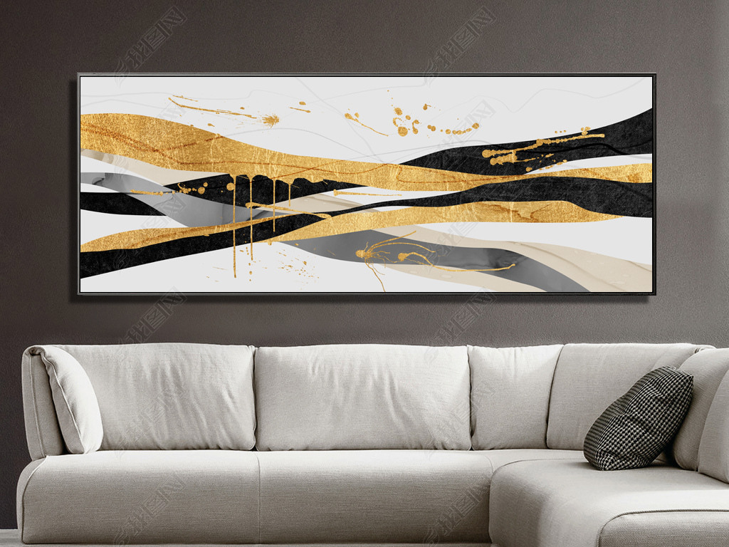 装饰画客厅高级感抽象 jpg
