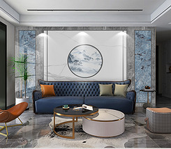 沙发背景墙装饰画现代简约轻奢风 245x214a0a0