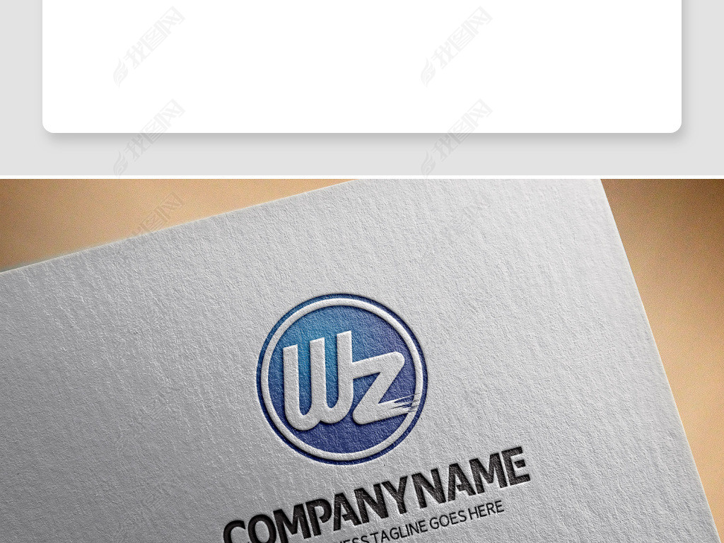 原创wz字母logo设计欣赏英文wz标志素材版权可商用