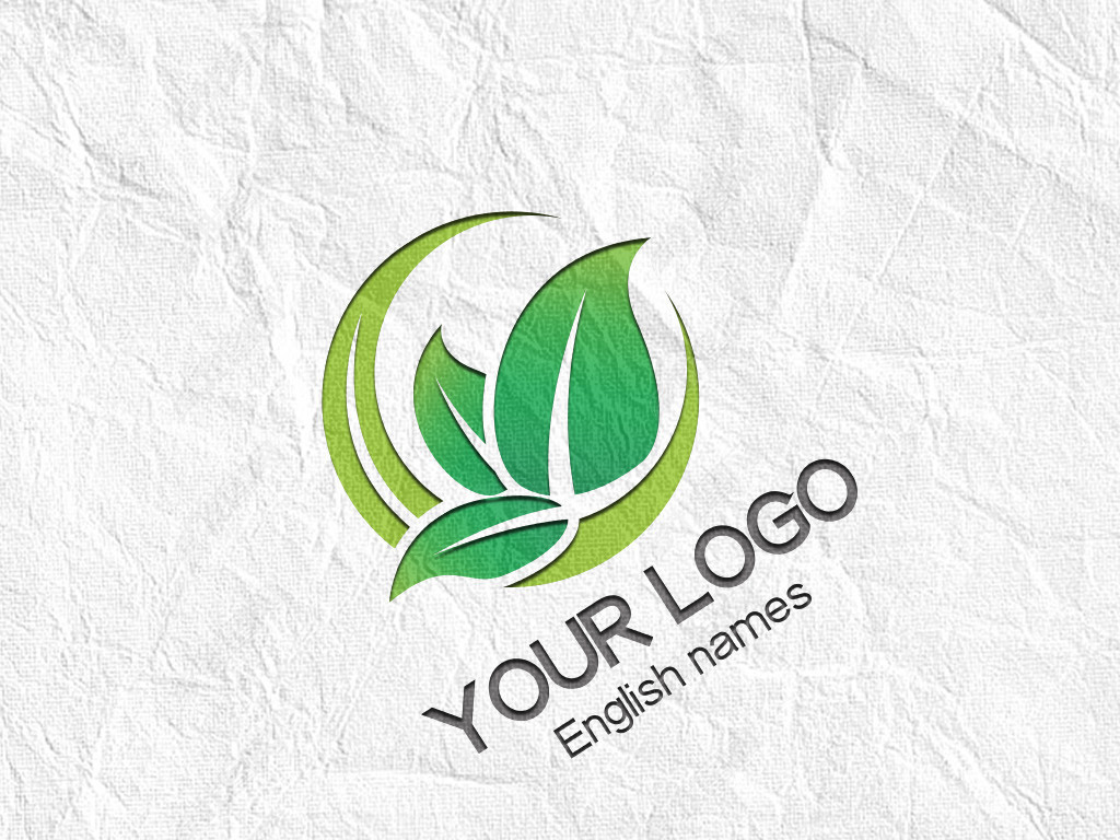 原创绿叶标志美容护肤标识茶叶logo设计版权可商用