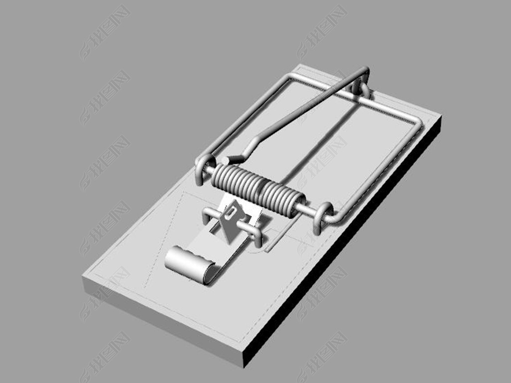 捕鼠夹老鼠夹捕鼠器犀牛模型3d模型obj模型