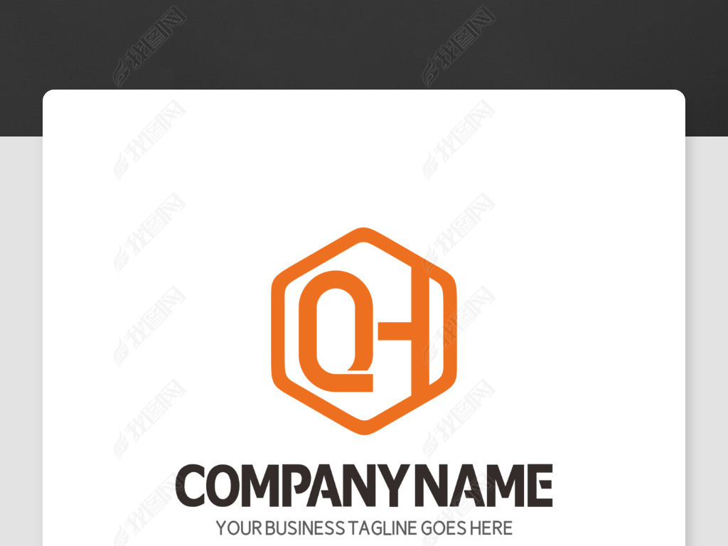 qh字母logo设计欣赏qh开头标志矢量