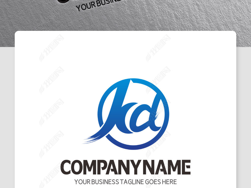 原创kd英文logo标志设计欣赏标识矢量模板版权可商用