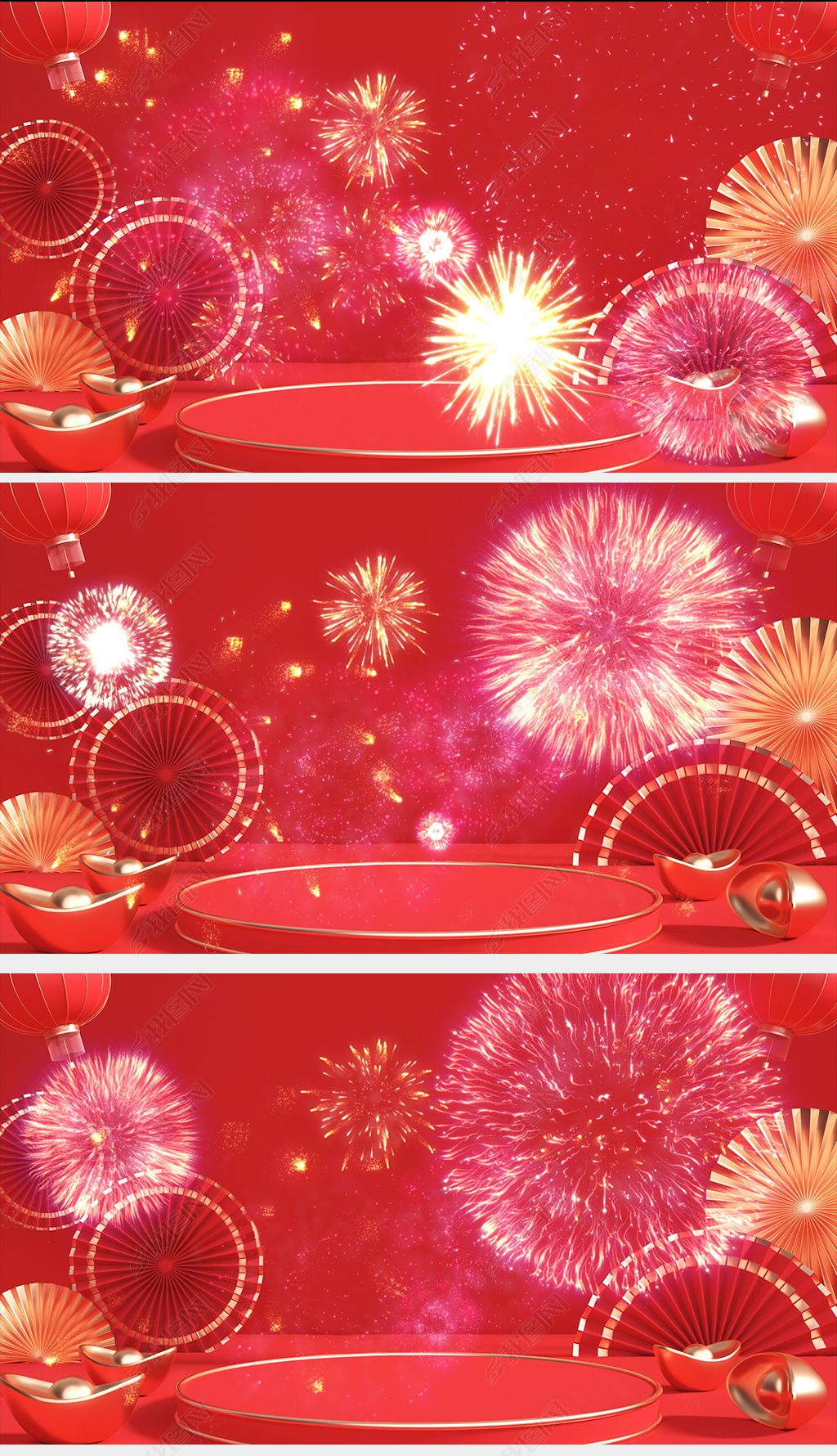 2021跨年红色背景图,2020到2021跨年背景图 2021红色烟花绽放庆祝新年牛年贺岁舞台led背景视频