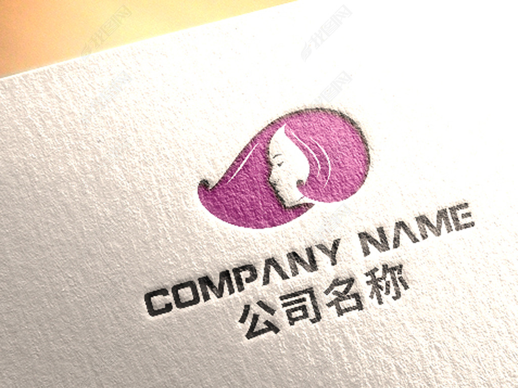 美女头发长发标志下载-编号24138244-商业服务logo-我