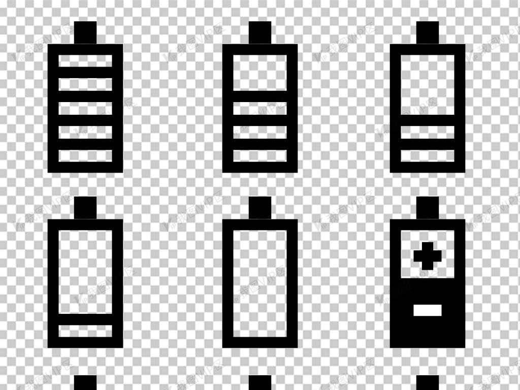卡通电池矢量图充电图标海报png免