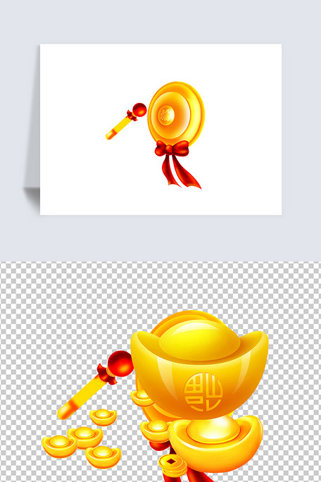 敲锣打鼓新年喜庆元素