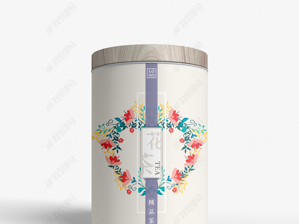 原创高档精美唯美花茶包装茶叶包装茶叶罐包装设计版权可商用