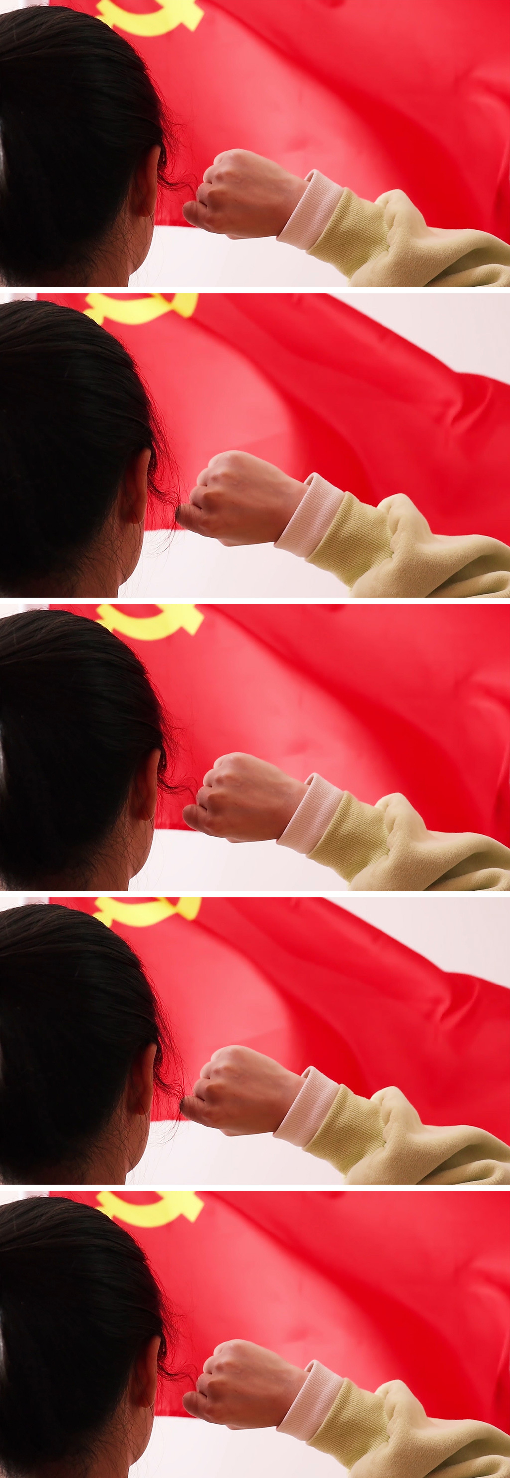 党旗宣誓实拍视频