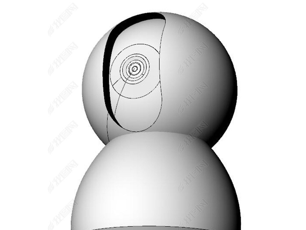 原创小米模型摄像头犀牛模型obj模型3d模型版权可商用