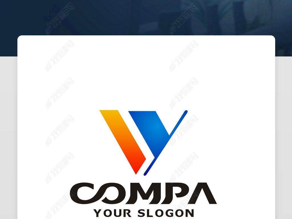 原创wy字母logo设计wy字母标志wy字母商标版权可商用