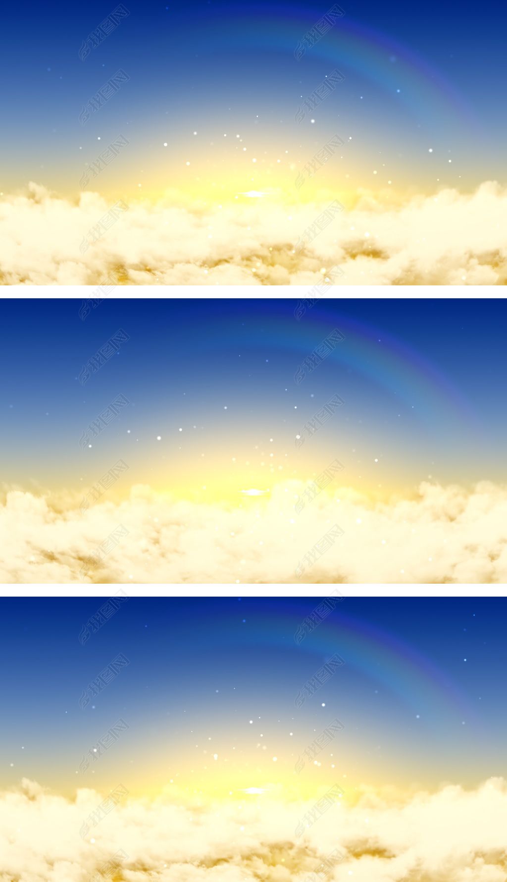 高天上流云层日暮穿梭视频背景