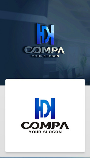 hd字母logo设计hd字母标志hd字母商标