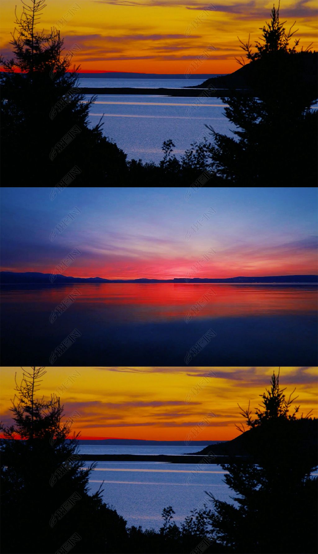 实拍视频 摄影素材 延时摄影 ></p></a> 湖水森林树林晚霞日出日落 400-600