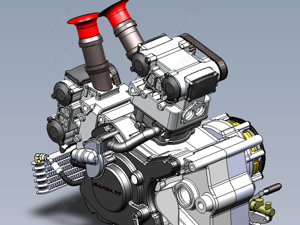 杜卡迪916引擎3d机械模型下载-编号25431999-机械设备-我图网