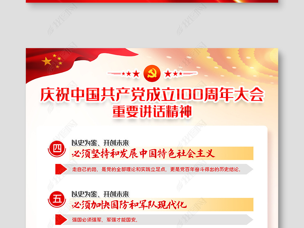 党100周年图纸,党的100周年图纸 原创庆祝中国共产党成立100周年大会讲话展板海报