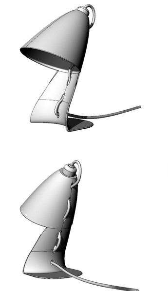 创意台灯灯具台灯犀牛模型obj模型3d模型