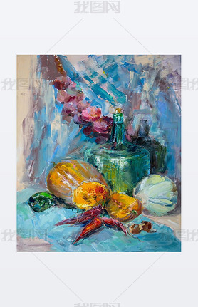 Oil Painting, Impressioni style, the texture of oil painting, 